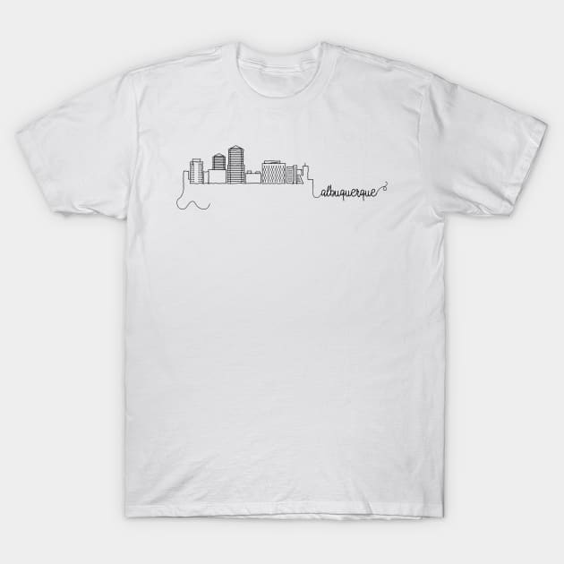 Albuquerque City Signature T-Shirt by kursatunsal